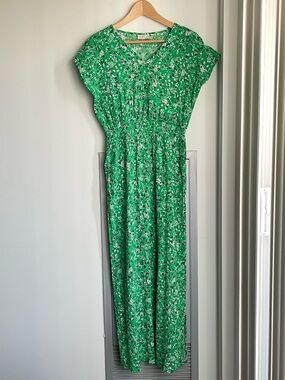 KAFFE Green Floral Maxi Dress